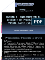 Unidad I: Introducción Al Lenguaje de Programación: Profesora: Ing. Analys Petit Arteaga