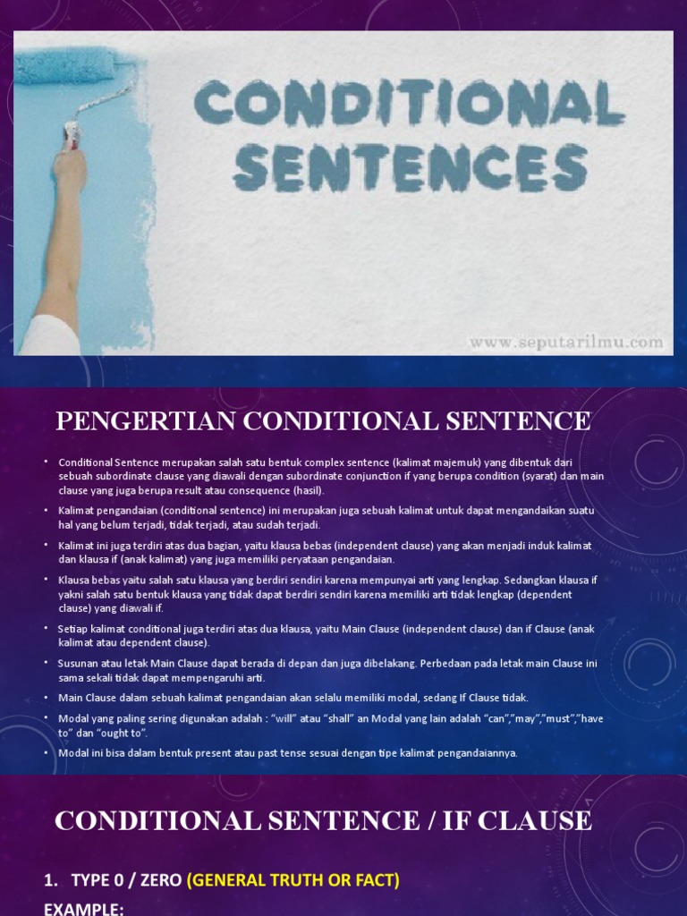 Jenis-Jenis Conditional Sentence | PDF | Seni & Disiplin Bahasa