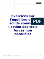 Exercice Équilibre 3 Forces