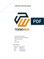 Penawaran Website Teknoweb Indonesia