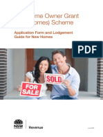 First Home Owner Grant (New Homes) Scheme: Application Form and Lodgement Guide For New Homes