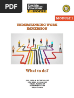 Midterm - Module 1. Understanding Work Immersion