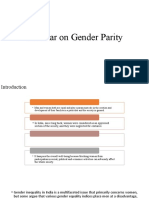 Seminar On Gender Parity