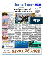 Laos Plants Seeds of Commercial Agriculture: Vientiane Times