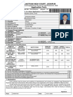 Rajasthan High Court, Jodhpur Application Form: 2. Applicant Details