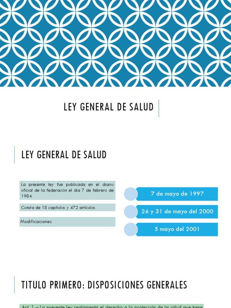Ley General de Salud en México | PDF | Trabajo Social | Cuidado de la salud