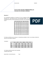 Exercices Avec Corriges Analyse Des Donn Es TD 01-05-10