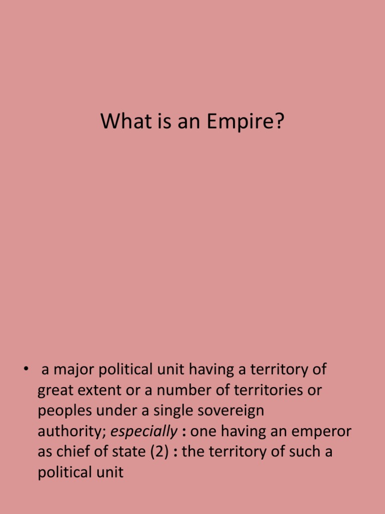 What Is An Empire? PDF Hegemony