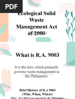 Article 9003 or The Waste Management Act of The Philippines