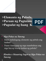 Aralin 2 Elemento NG Pabula