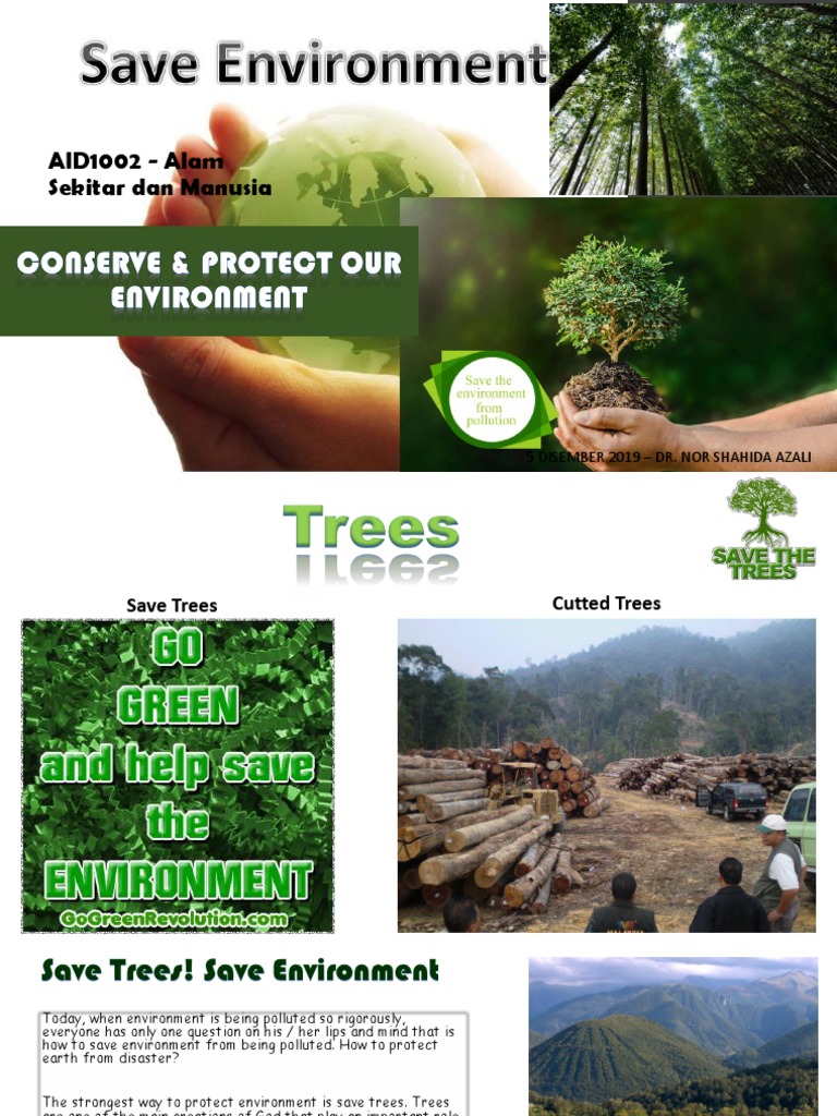Save Trees and Water for a Healthy Planet | PDF | Pesticide | Water