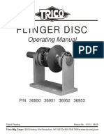 Flinger Disc: Operating Manual