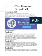 Script, Recruiters Can Use To Cold Call Companies