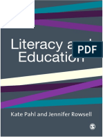 (DR Kate Pahl, Ms Jennifer Rowsell) Literacy and E