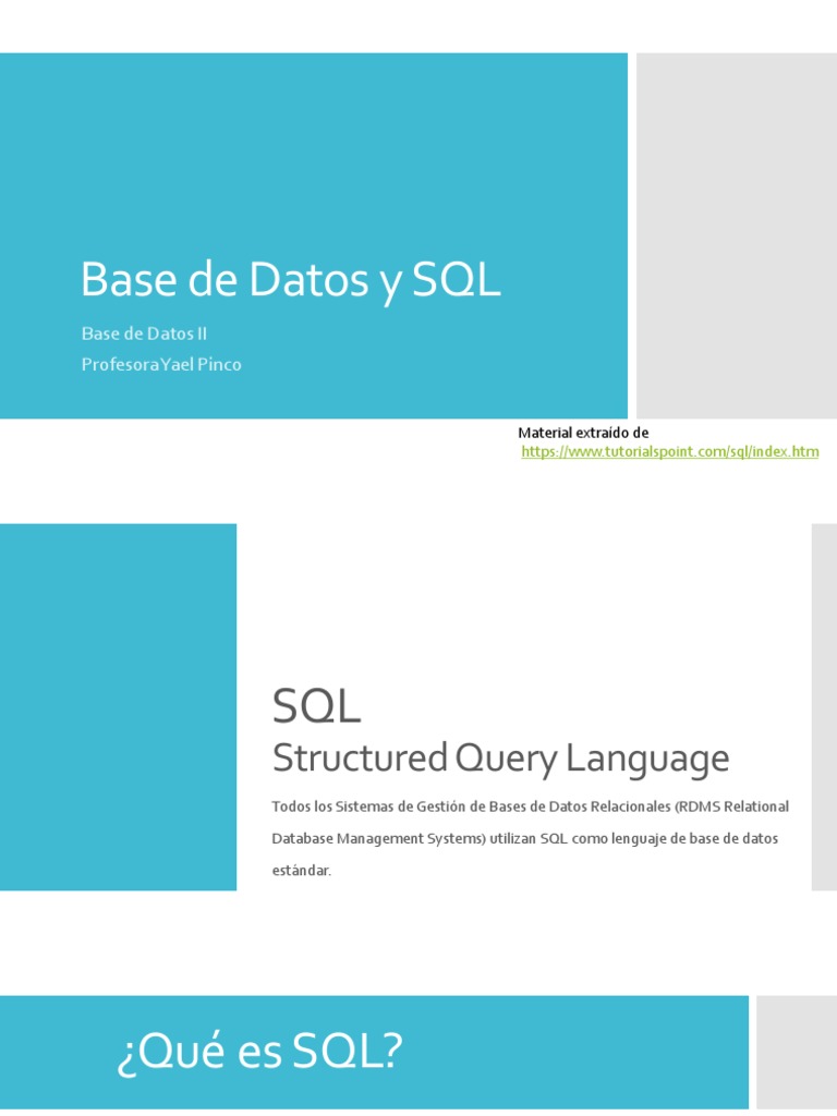 Clase27 Base de Datos | PDF | SQL | Bases de datos