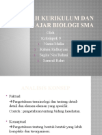 Telaah Kurikulum dan Buku Ajar Biologi SMA (tugas 4) 