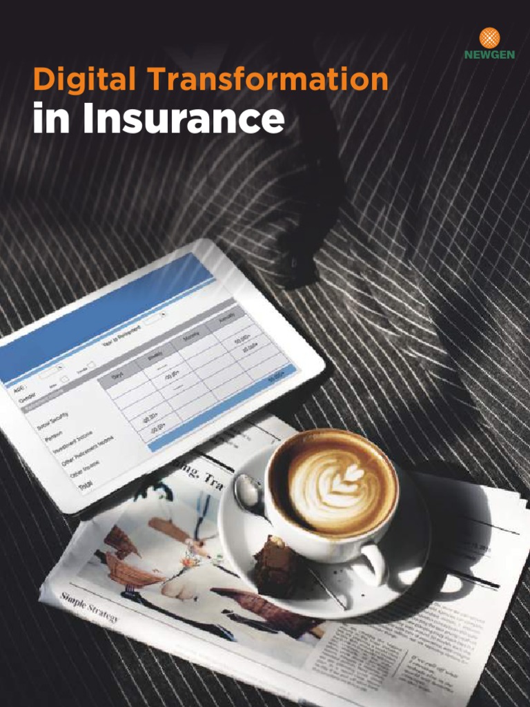 Brochure Digital Transformation in Insurance PDF Insurance