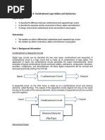 Lab 5 - Combinational Logic-Adders and Subtractors