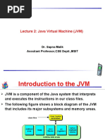 Lecture 2: Java Virtual Machine (JVM) : Dr. Sapna Malik Asssitant Professor, CSE Deptt.,MSIT