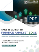 Finance Analyst GE: Skill Se Career Tak