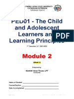 Module 2 - The Child and Adolescent Learners and Learning Principles