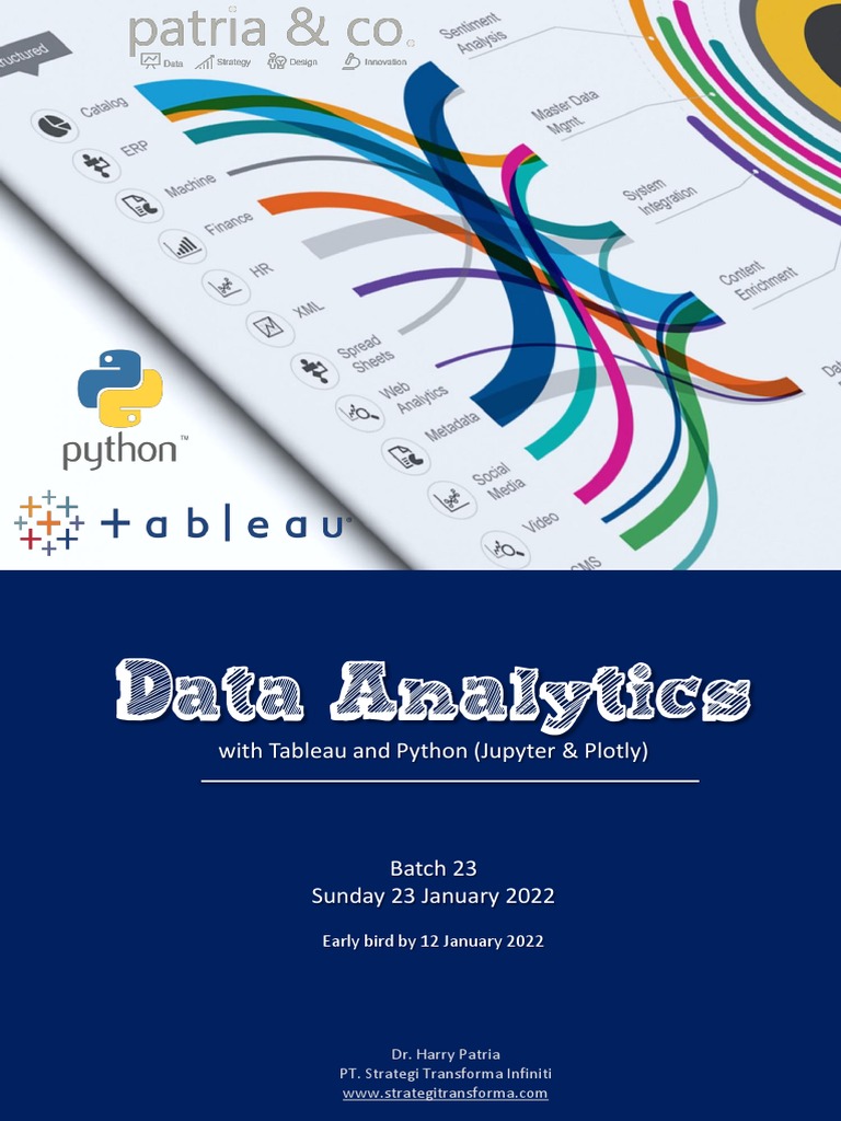 Data Analytics Tableau & Python | PDF | Analytics | Predictive Analytics