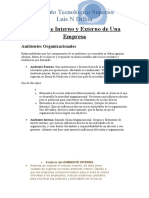 Ambiente Interno y Externo de Una Empresa