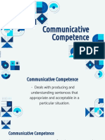 Communicative Competence - ELEC Lesson 1