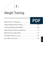 Section 7: Weight Training: by Ade Roberts