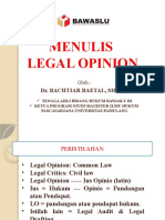 Menulis Legal Opinion