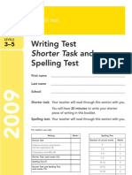 KS2 SAT 2009 English Writing Test
