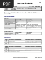 Service Bulletin: Change of Main PCB Ass'y' and Power Source PCB'