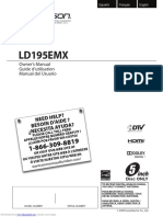 LD195EMX: Owner's Manual Guide D'utilisation Manual Del Usuario