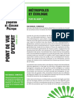 Métropoles Et Écologie