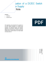 Rohde und Schwartz_Initial Evaluation of a DC-DC Switch