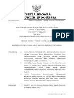 UU Permenkumham No. 27 Tahun 2020 Tentang Statuta Politeknik Ilmu Pemasyarakatan