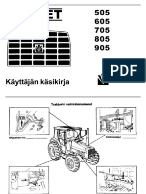 Valmet 505905 Ohjekirja | PDF