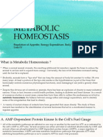 Metabolic Homeostasis: Regulation of Appetite, Energy Expenditure, Body Weight Unit-IV