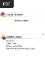 Chapter Nineteen: Factor Analysis