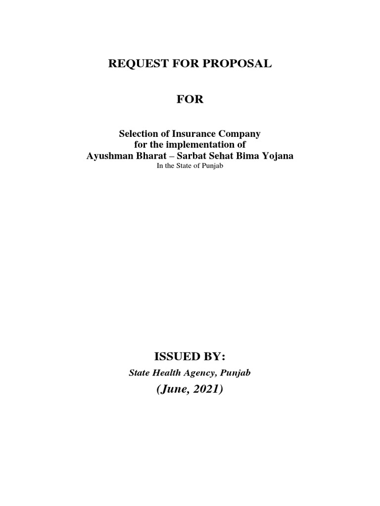 Tender IC Vol1 | PDF | Insurance | Request For Proposal