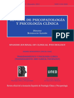 Transdiagnóstico y Psicología Clínica