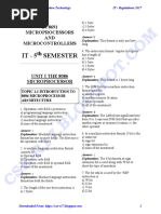 Ec8691 Microprocessors and Microcontrollers MCQ