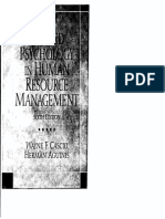 Applied Psychology Human Resource Management