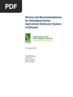 Review and Recommendations For Strengthening The Agricultural Extension System in Ethiopia