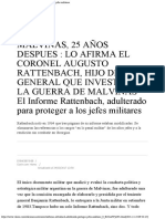 El Informe Rattenbach, Adulterado para Proteger A Los Jefes Militares