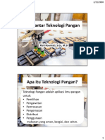 Pertemuan 2 - Pengantar Teknologi Pangan