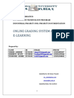 SYSTEM Requirement and DESIGN For HU On-Line Grading System and Part E-Learning