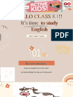 Hello To Study English: Class