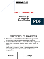 Mphyec-1F: Unit-2 Transducer