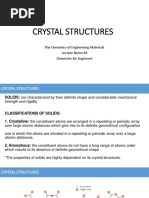 CHEM20024 Lecture Notes 04 - Crystals